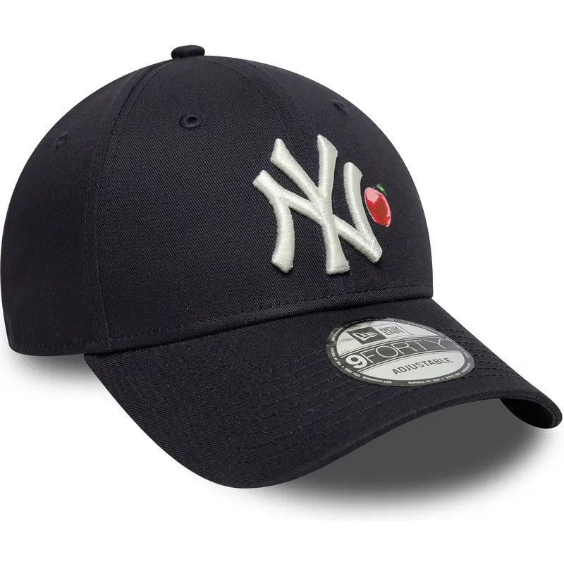 petten-gebogen-marineblauw-verstelbaar-9forty-fruit-icon-van-new-york-yankees-mlb-van-new-era