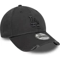 cappellino-curvo-grigio-regolabile-con-logo-grigio-9forty-wash-distress-dei-los-angeles-dodgers-mlb-di-new-era