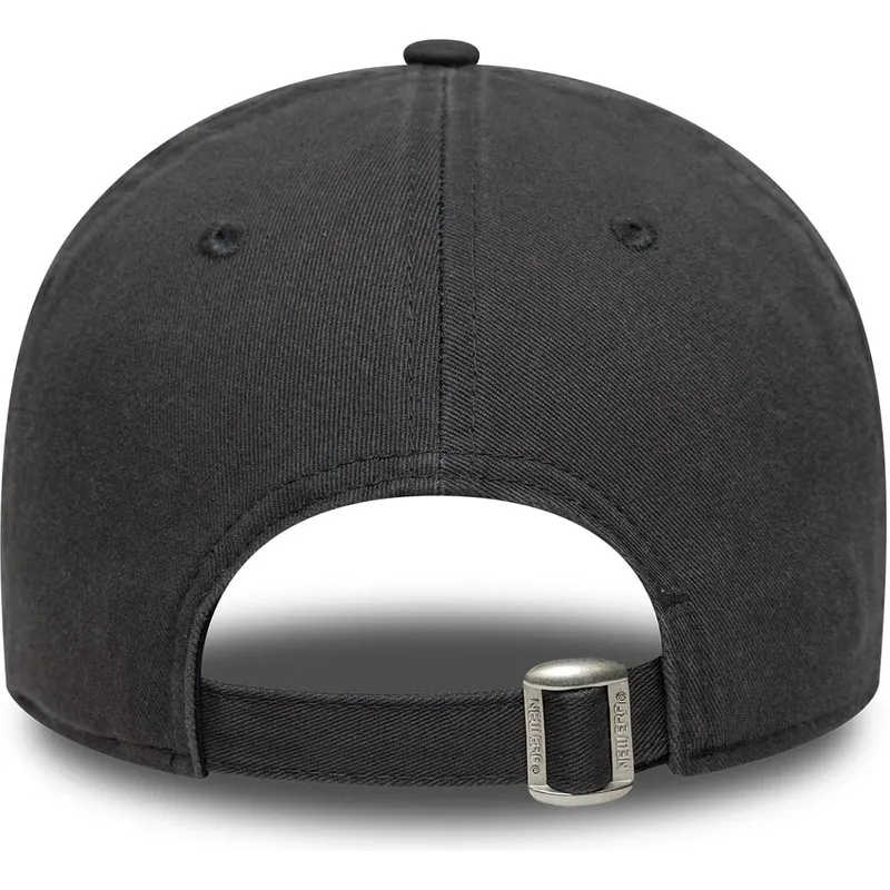 gra-bojd-justerbar-keps-med-gra-logotyp-9forty-wash-distress-fran-los-angeles-dodgers-mlb-av-new-era