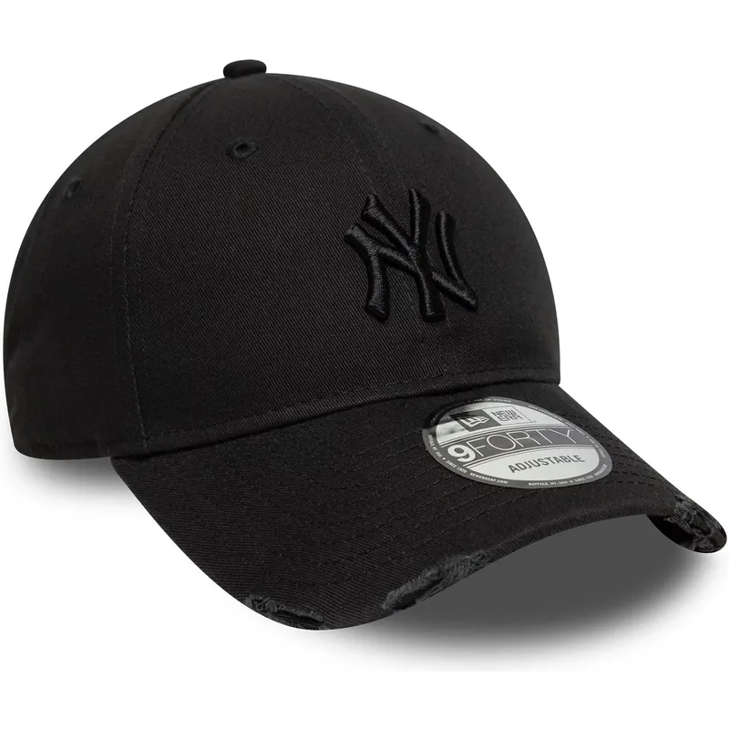 petten-gebogen-zwart-verstelbaar-9forty-wash-distress-van-new-york-yankees-mlb-van-new-era
