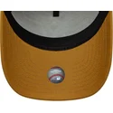petten-gebogen-bruin-snapback-9forty-e-frame-league-essential-van-new-york-yankees-mlb-van-new-era