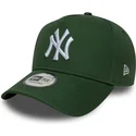 petten-gebogen-groen-snapback-9forty-e-frame-league-essential-van-new-york-yankees-mlb-van-new-era
