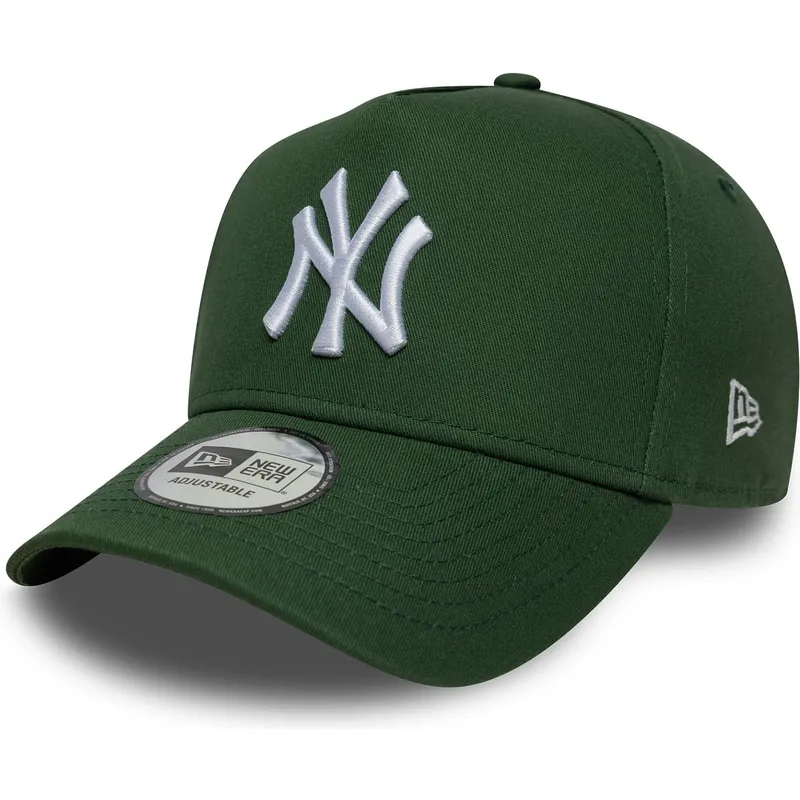 petten-gebogen-groen-snapback-9forty-e-frame-league-essential-van-new-york-yankees-mlb-van-new-era