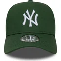 petten-gebogen-groen-snapback-9forty-e-frame-league-essential-van-new-york-yankees-mlb-van-new-era