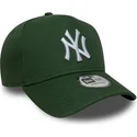 petten-gebogen-groen-snapback-9forty-e-frame-league-essential-van-new-york-yankees-mlb-van-new-era