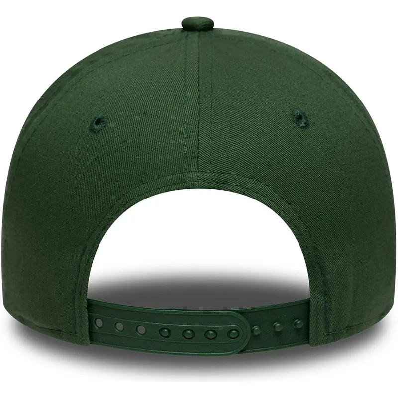 petten-gebogen-groen-snapback-9forty-e-frame-league-essential-van-new-york-yankees-mlb-van-new-era