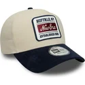 casquette-courbee-beige-et-bleue-marine-ajustable-9forty-e-frame-patch-suede-new-era