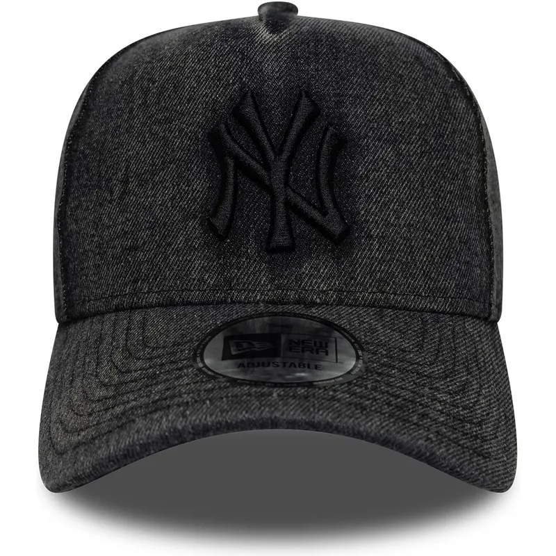czarna-zakrzywiona-czapka-snapback-9forty-e-frame-denim-new-york-yankees-mlb-new-era