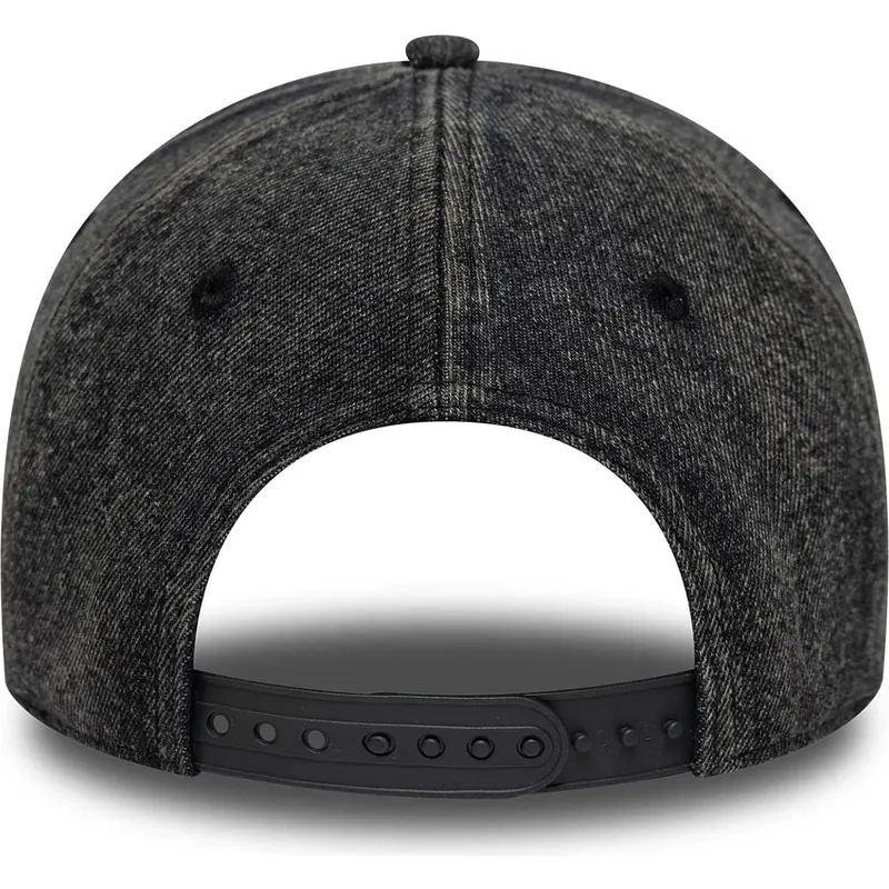 new-era-curved-brim-9forty-e-frame-denim-new-york-yankees-mlb-black-snapback-cap