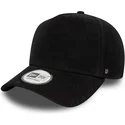 casquette-courbee-noire-ajustable-9forty-e-frame-img-suede-new-era