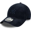 granatowa-zakrzywiona-czapka-regulowana-z-granatowym-logo-9forty-m-crown-cord-new-york-yankees-mlb-new-era