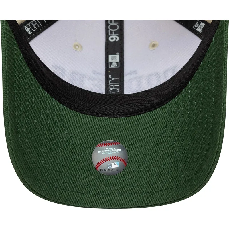 petten-gebogen-beige-verstelbare-band-9forty-m-crown-wordmark-van-los-angeles-dodgers-mlb-van-new-era