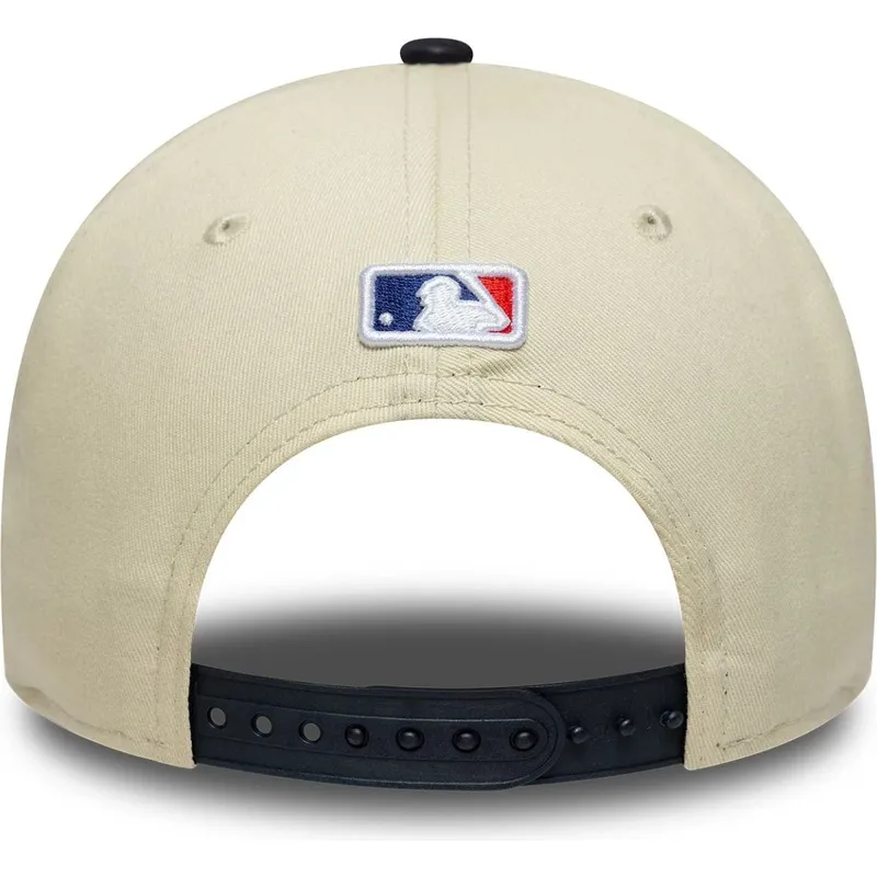 petten-gebogen-beige-snapback-9forty-m-crown-van-new-york-yankees-mlb-van-new-era