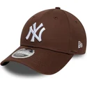 petten-gebogen-bruin-snapback-9forty-m-crown-van-new-york-yankees-mlb-van-new-era