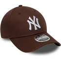 petten-gebogen-bruin-snapback-9forty-m-crown-van-new-york-yankees-mlb-van-new-era