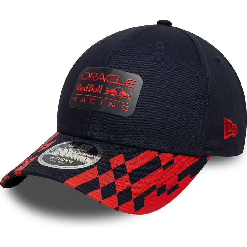 petten-gebogen-marineblauw-snapback-9forty-m-crown-visor-print-van-red-bull-racing-formula-1-van-new-era
