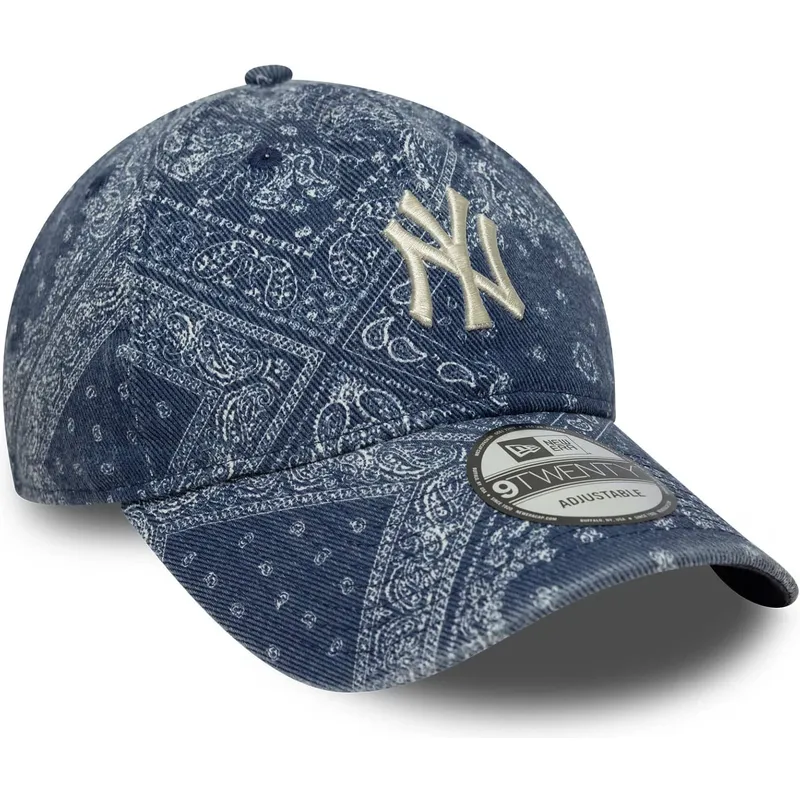 gorra-curva-azul-ajustable-9twenty-washed-paisley-de-new-york-yankees-mlb-de-new-era