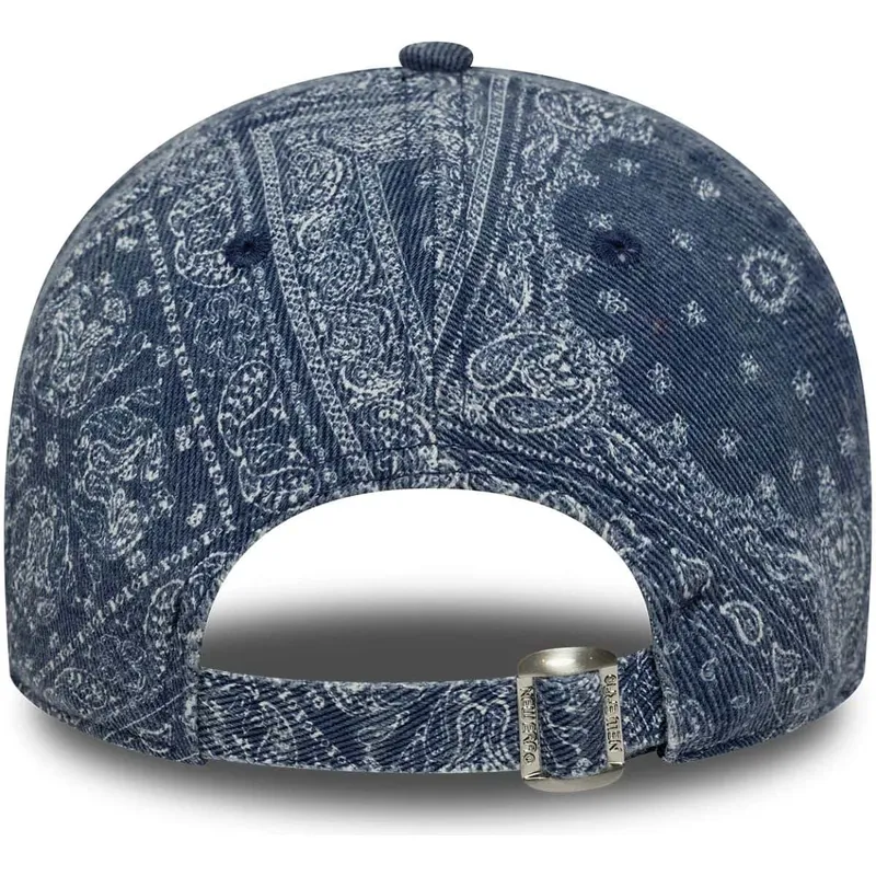 blaue-verstellbare-curved-cap-9twenty-washed-paisley-der-new-york-yankees-mlb-von-new-era