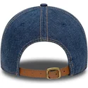 petten-gebogen-blauw-verstelbaar-9twenty-denim-distress-van-new-york-yankees-mlb-van-new-era