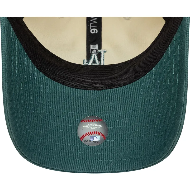 petten-gebogen-beige-verstelbaar-9twenty-mini-washed-van-los-angeles-dodgers-mlb-van-new-era