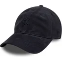 petten-gebogen-marineblauw-verstelbaar-9twenty-suede-van-new-york-yankees-mlb-van-new-era