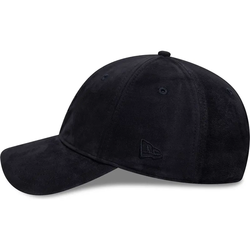 granatowa-zakrzywiona-czapka-regulowana-z-granatowym-logo-9twenty-suede-new-york-yankees-mlb-new-era