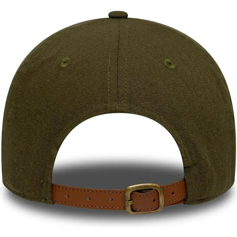 petten-gebogen-groen-verstelbaar-9twenty-linen-van-los-angeles-dodgers-mlb-van-new-era