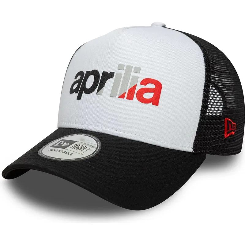petten-gebogen-zwart-snapback-a-frame-wordmark-van-aprilia-piaggio-van-new-era