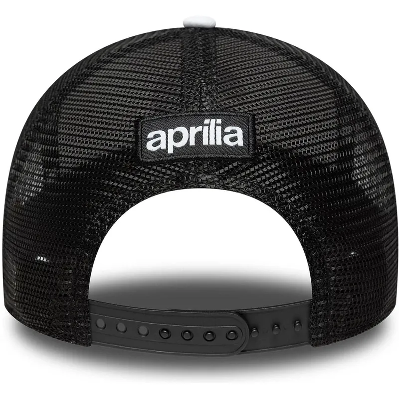 petten-gebogen-zwart-snapback-e-frame-van-aprilia-piaggio-van-new-era