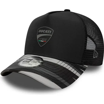 Cappellino trucker nero E Frame Print di Ducati Motor MotoGP di New Era