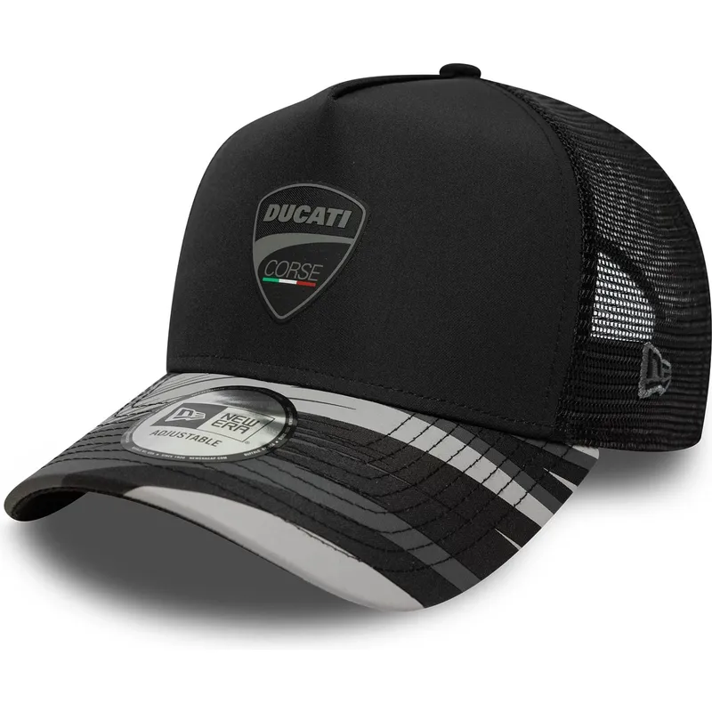 gorra-trucker-negra-e-frame-print-de-ducati-motor-motogp-de-new-era