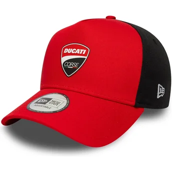 Petten gebogen rood snapback 9FORTY E Frame van Ducati Motor MotoGP van New Era