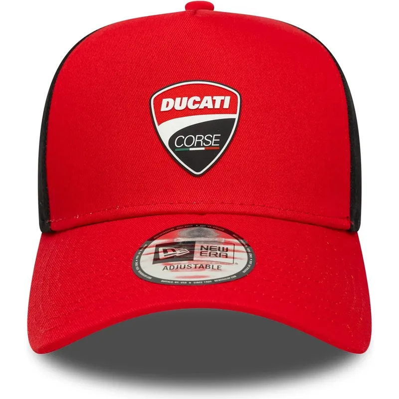 cappellino-visiera-curva-rosso-snapback-9forty-e-frame-di-ducati-motor-motogp-di-new-era