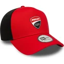 petten-gebogen-rood-snapback-9forty-e-frame-van-ducati-motor-motogp-van-new-era