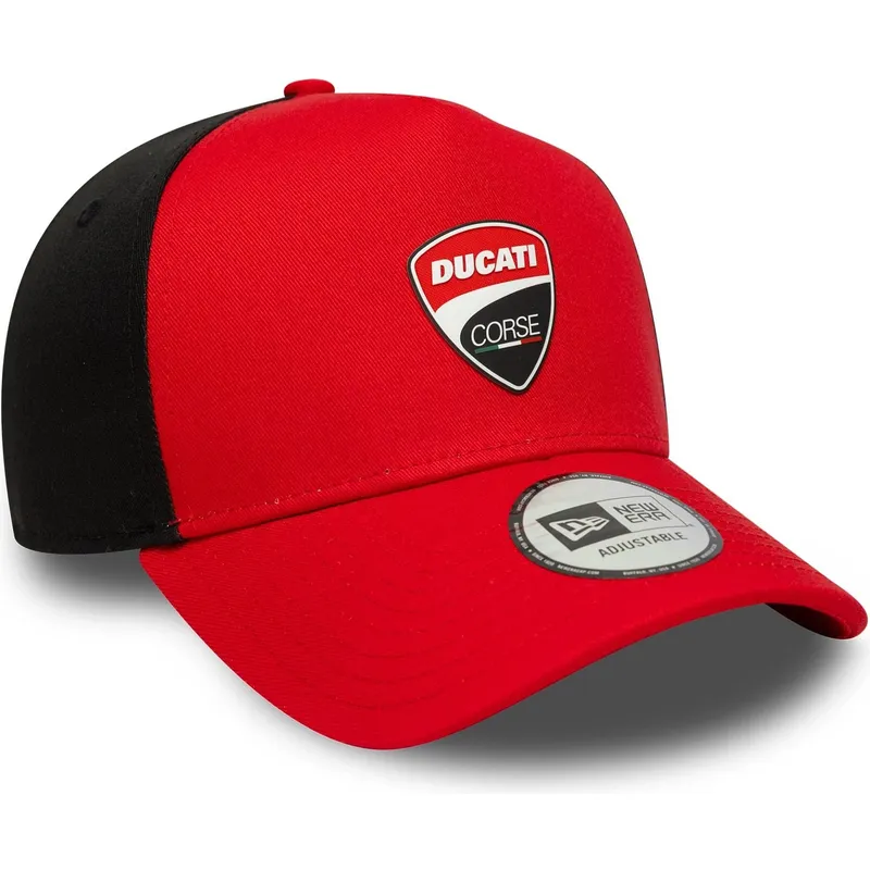 petten-gebogen-rood-snapback-9forty-e-frame-van-ducati-motor-motogp-van-new-era petten-gebogen-rood-snapback-9forty-e-frame-van-ducati-motor-motogp-van-new-era