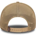 petten-gebogen-bruin-snapback-a-frame-oval-canvas-distress-van-new-era