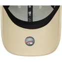 petten-gebogen-beige-verstelbaar-9forty-metallic-van-new-york-yankees-mlb-van-new-era