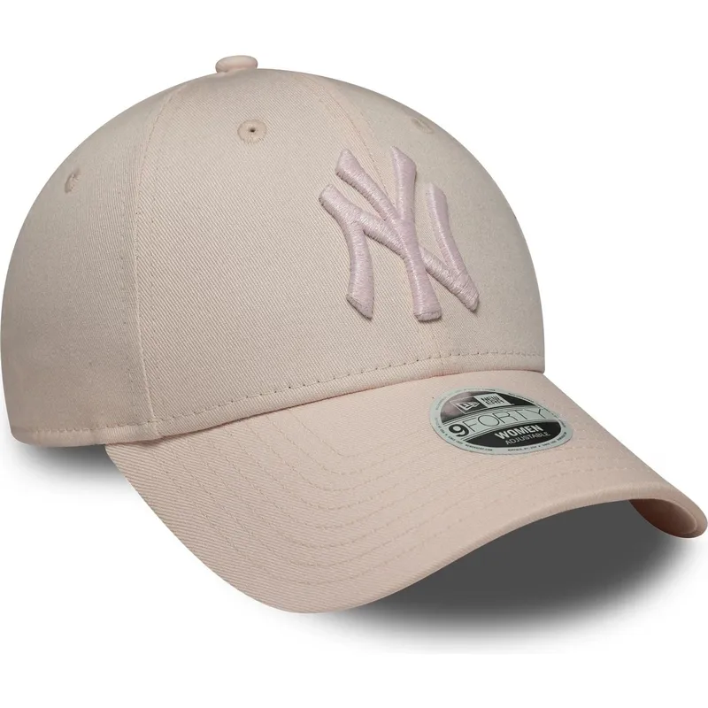 petten-gebogen-roze-verstelbaar-9forty-metallic-van-new-york-yankees-mlb-van-new-era