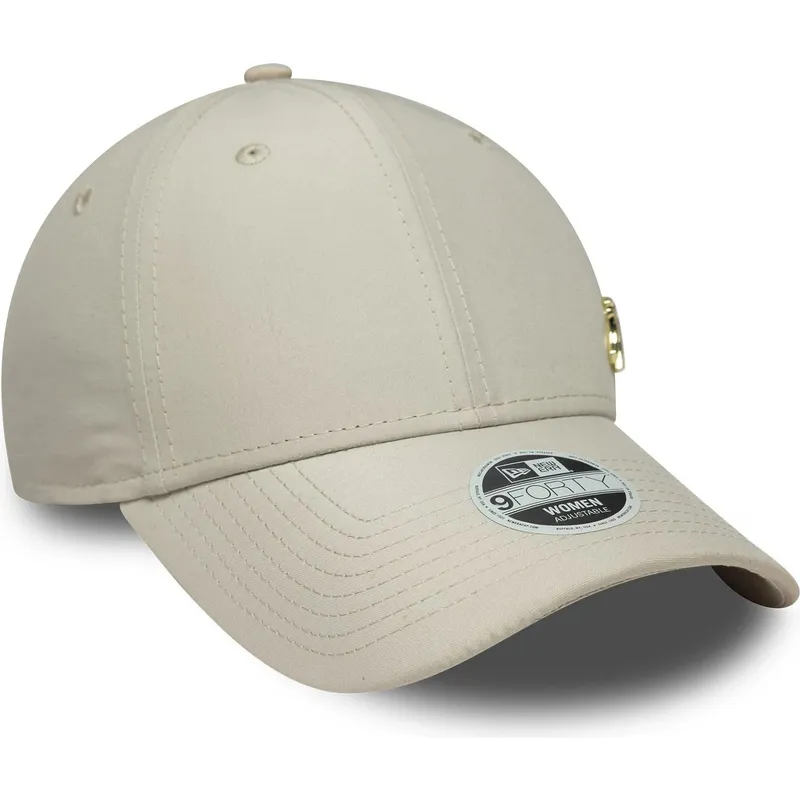 petten-gebogen-beige-verstelbaar-dorado-9forty-flawless-van-new-york-yankees-mlb-van-new-era