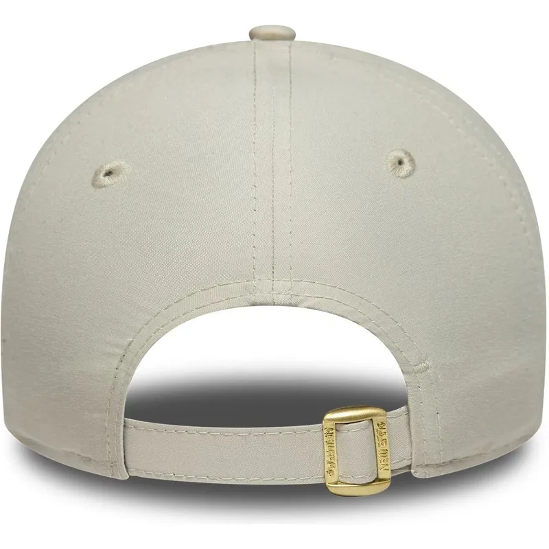 petten-gebogen-beige-verstelbare-band-dorado-9forty-flawless-van-new-york-yankees-mlb-van-new-era