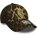 cappellino-curvo-leopardato-regolabile-da-donna-9forty-dell-ac-milan-serie-a-di-new-era
