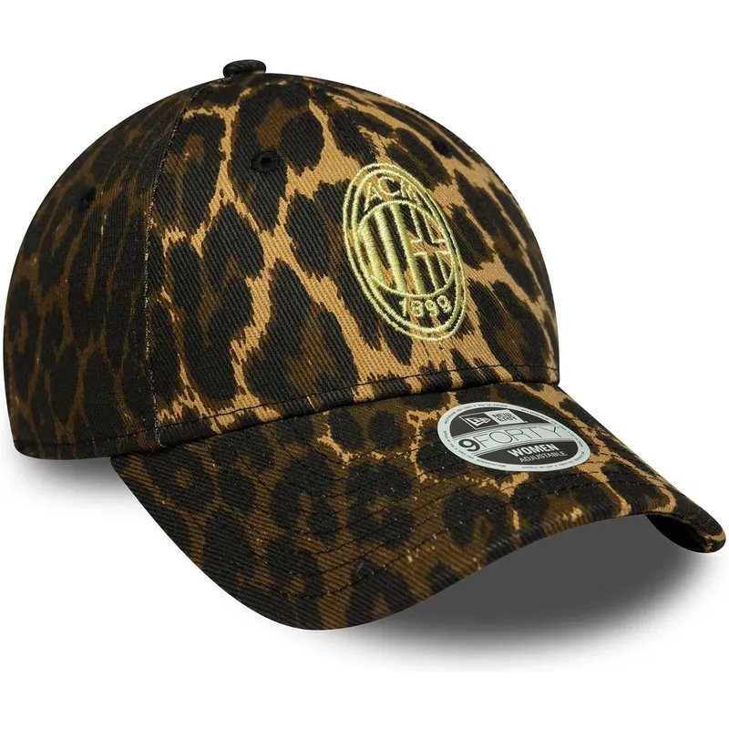 petten-gebogen-luipaard-verstelbaar-9forty-van-ac-milan-serie-a-van-new-era