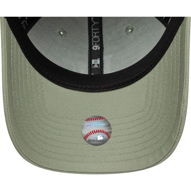 hellgrune-gebogene-verstellbare-damenkappe-9forty-floral-icon-der-los-angeles-dodgers-mlb-von-new-era