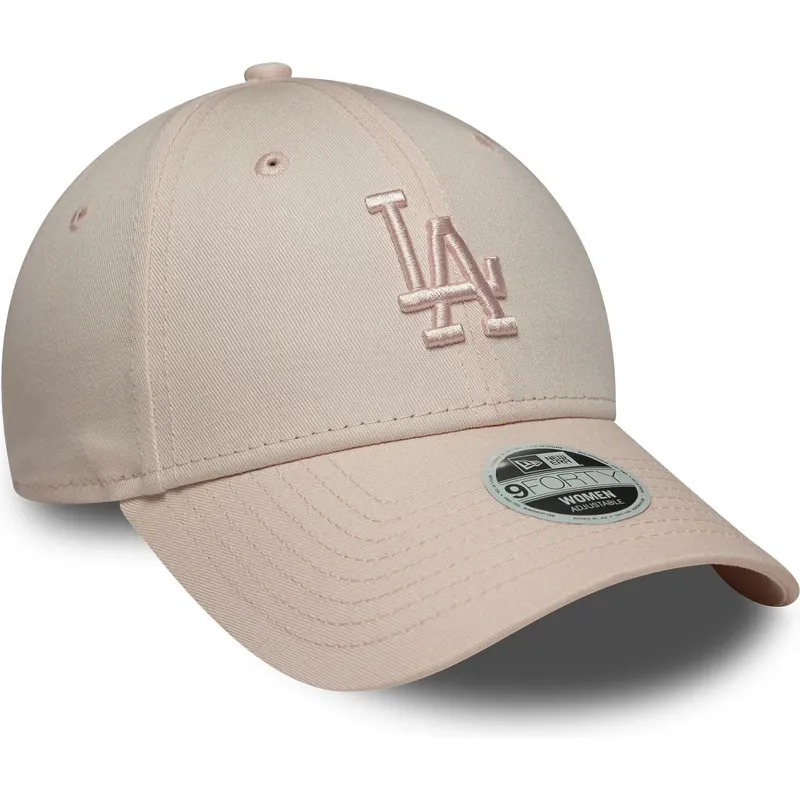 justerbar-rosa-bojd-keps-med-rosa-logotyp-for-dam-9forty-league-essential-midi-fran-los-angeles-dodgers-mlb-av-new-era
