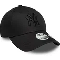 petten-gebogen-zwart-verstelbare-band-9forty-bow-back-van-new-york-yankees-mlb-van-new-era