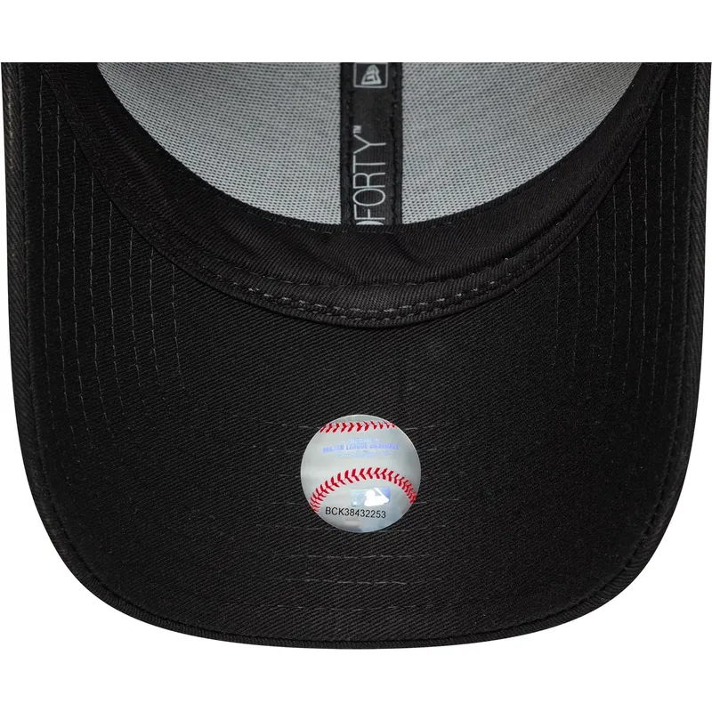 petten-gebogen-zwart-verstelbare-band-9forty-bow-back-van-new-york-yankees-mlb-van-new-era petten-gebogen-zwart-verstelbare-band-9forty-bow-back-van-new-york-yankees-mlb-van-new-era