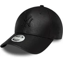 petten-gebogen-zwart-verstelbaar-9forty-pu-van-new-york-yankees-mlb-van-new-era