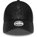 petten-gebogen-zwart-verstelbaar-9forty-pu-van-new-york-yankees-mlb-van-new-era