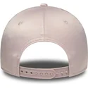 petten-gebogen-roze-verstelbare-band-9forty-satin-van-new-york-yankees-mlb-van-new-era