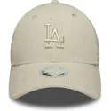petten-gebogen-beige-verstelbare-band-9forty-m-crown-pastel-cord-van-los-angeles-dodgers-mlb-van-new-era